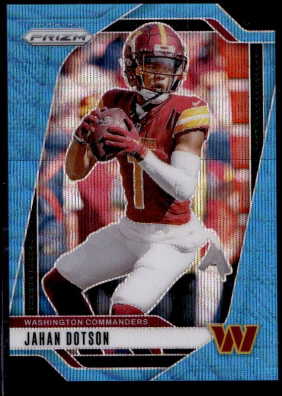 Jahan Dotson 2024 Prizm #290 Blue Wave /230 RAW