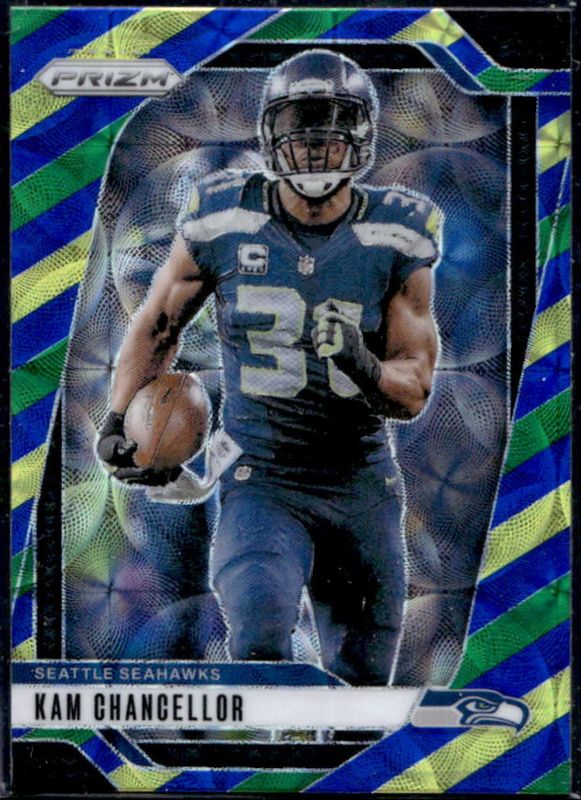 Kam Chancellor 2024 Prizm #266 Choice Blue Yellow Green RAW