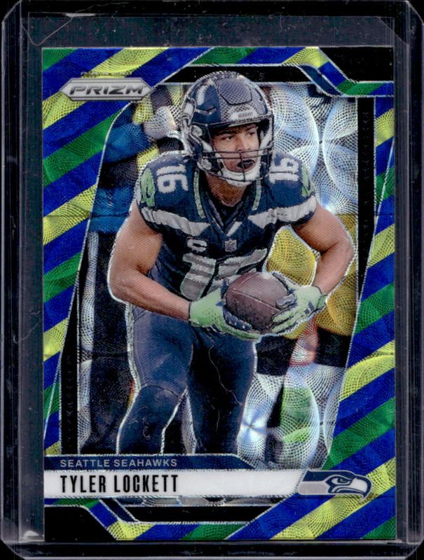 Tyler Lockett 2024 Prizm #262 Choice Blue Yellow Green RAW
