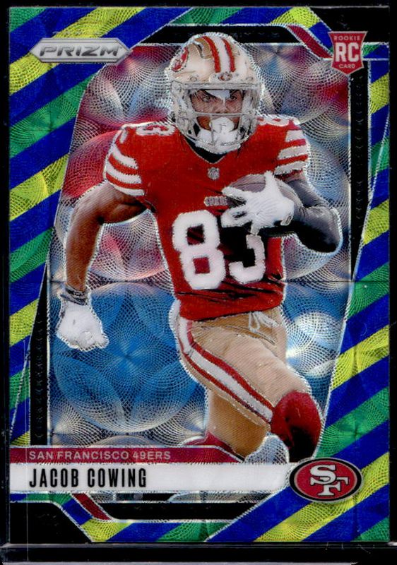 Jacob Cowing 2024 Prizm #335 Choice Blue Yellow Green Rookie RAW