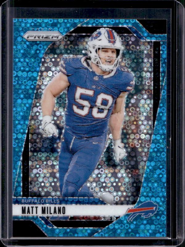Matt Milano 2024 Prizm #33 No Huddle Blue /99 RAW