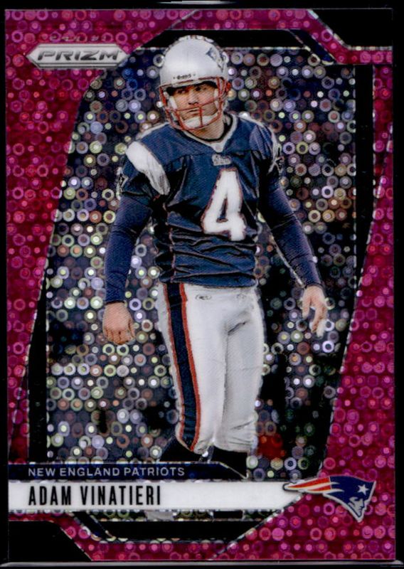 Adam Vinatieri 2024 Prizm #199 No Huddle Pink /25 RAW