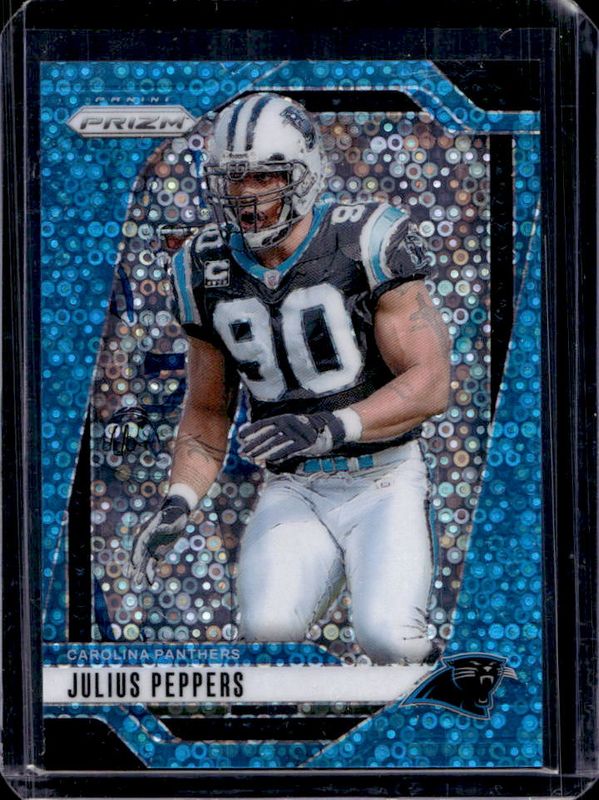 Julius Peppers 2024 Prizm #43 No Huddle Blue /99 RAW