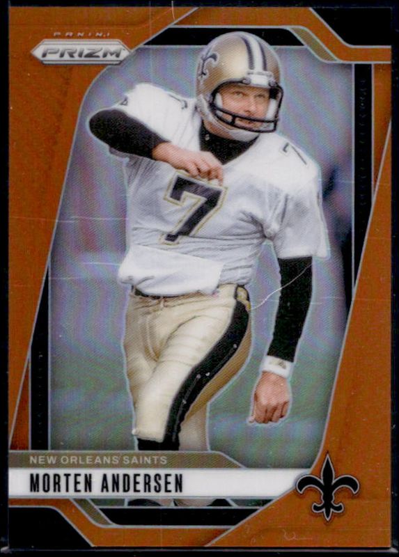 Morten Andersen 2024 Prizm #211 Orange /249 RAW