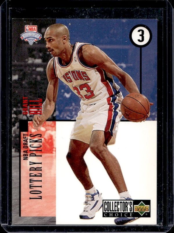 Grant Hill 1994 Collector's Choice #3 1994 NBA Draft Lottery Picks Exchange Rookie RAW
