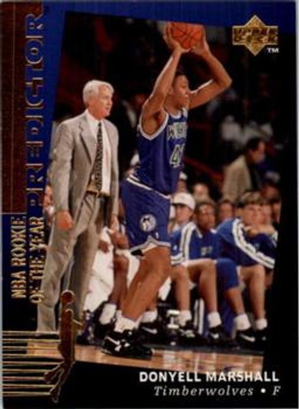 Donyell Marshall 1994 Upper Deck #H35 Predictors Exchange: Award Winners Rookie RAW
