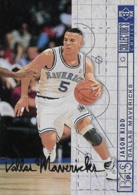Jason Kidd 1994 Collector's Choice #377 Silver Signatures Rookie RAW