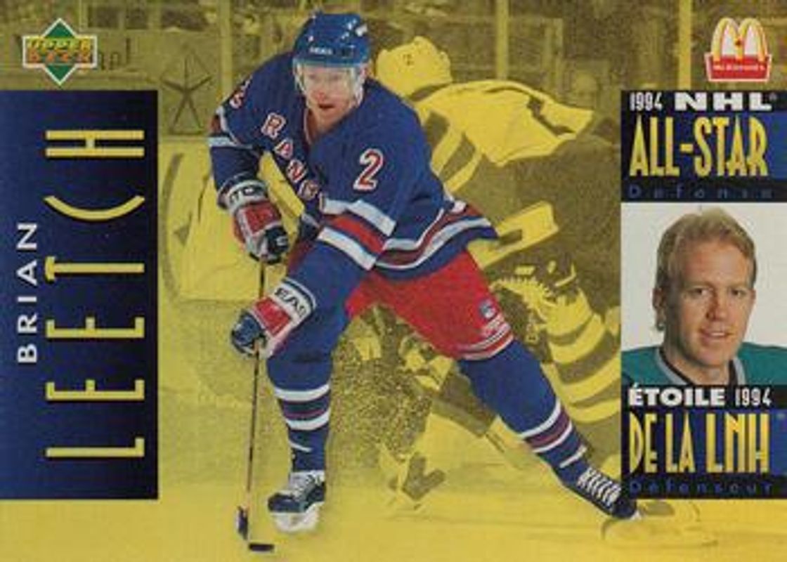 Brian Leetch 1994 Upper Deck McDonald's #McD-06 Base RAW
