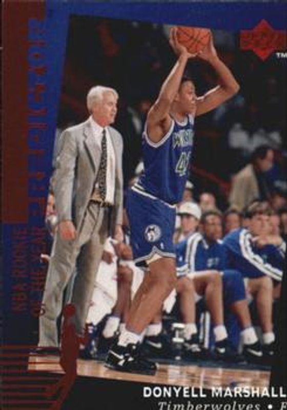 Donyell Marshall 1994 Upper Deck #H35 Predictors: Award Winners Rookie RAW