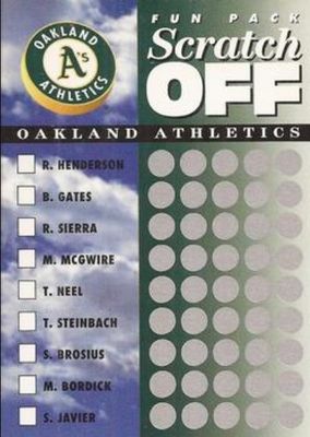 1994 Upper Deck Fun Pack Scratch Off