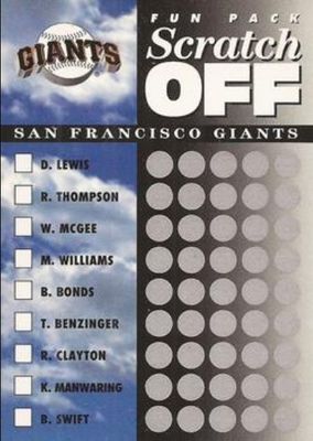 1994 Upper Deck Fun Pack Scratch Off