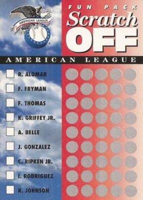 1994 Upper Deck Fun Pack Scratch Off