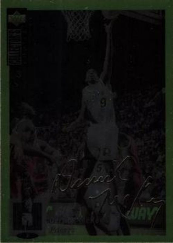 Derrick McKey 1994 Collector's Choice #9 Gold Signatures RAW