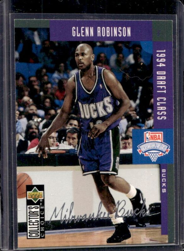 Glenn Robinson 1994 Collector's Choice #407 Silver Signatures Rookie RAW