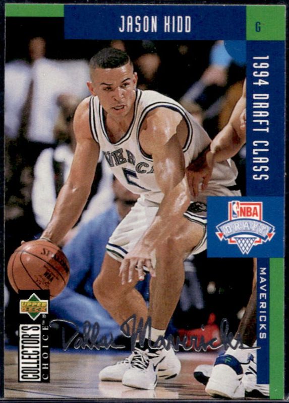 Jason Kidd 1994 Collector's Choice #408 Silver Signatures Rookie RAW
