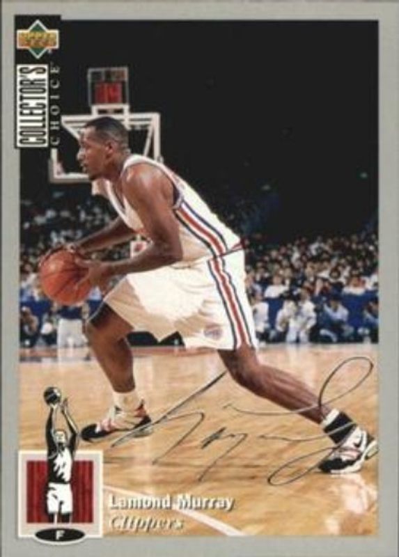 Lamond Murray 1994 Collector's Choice #322 Silver Signatures Rookie RAW