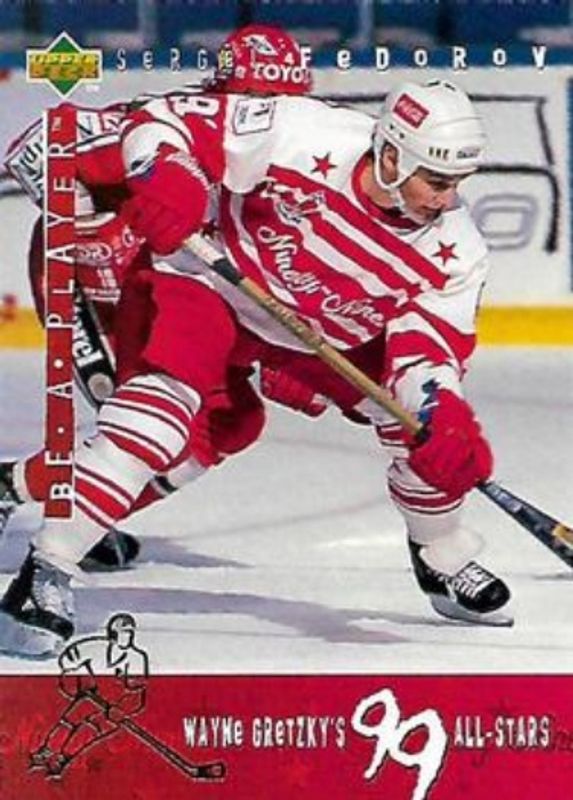 Sergei Fedorov 1994 Upper Deck Be a Player #G6 Wayne Gretzky's 99 All Stars RAW