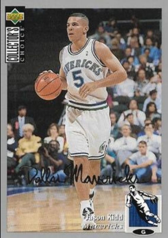 Jason Kidd 1994 Collector's Choice #250 Silver Signatures Rookie RAW
