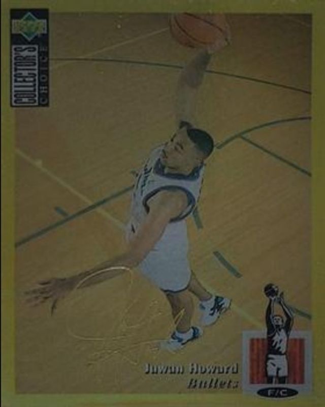 Juwan Howard 1994 Collector's Choice #278 Gold Signatures Rookie RAW