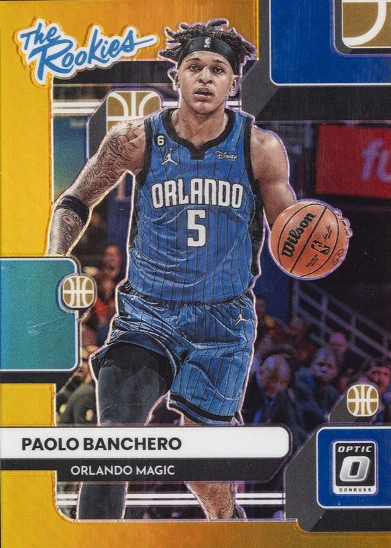 Paolo Banchero 2022 Optic #1 The Rookies - Gold /10 RAW