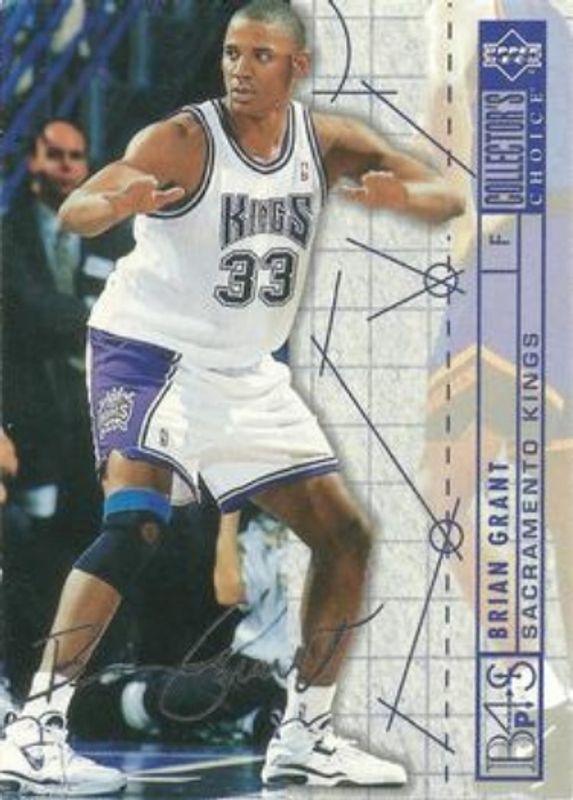 Brian Grant 1994 Collector's Choice #394 Silver Signatures Rookie RAW