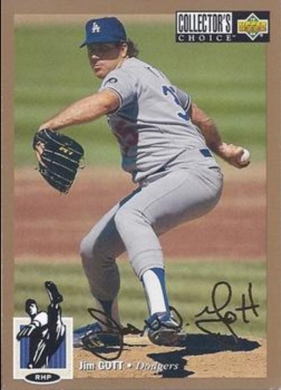 Jim Gott 1994 Collector's Choice #113 Gold Signatures RAW