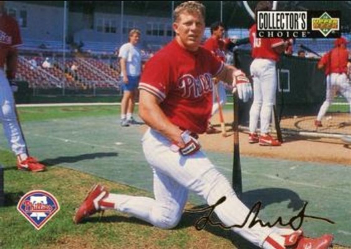 Lenny Dykstra 1994 Upper Deck Collector's Choice #345 Gold Signatures RAW