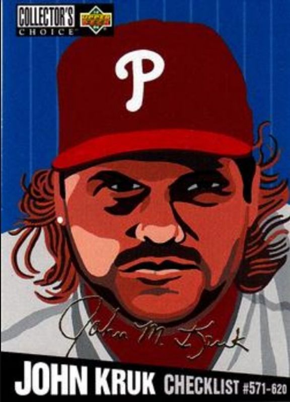 John Kruk 1994 Collector's Choice #326 Gold Signatures RAW