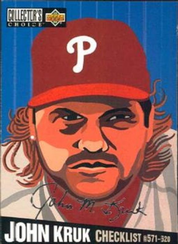 John Kruk 1994 Collector's Choice #326 Silver Signatures RAW