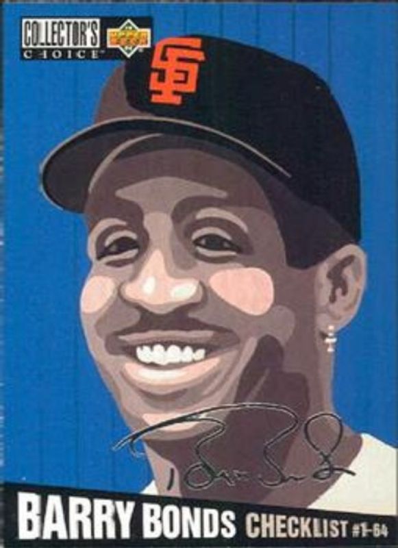 Barry Bonds 1994 Collector's Choice #316 Silver Signatures RAW