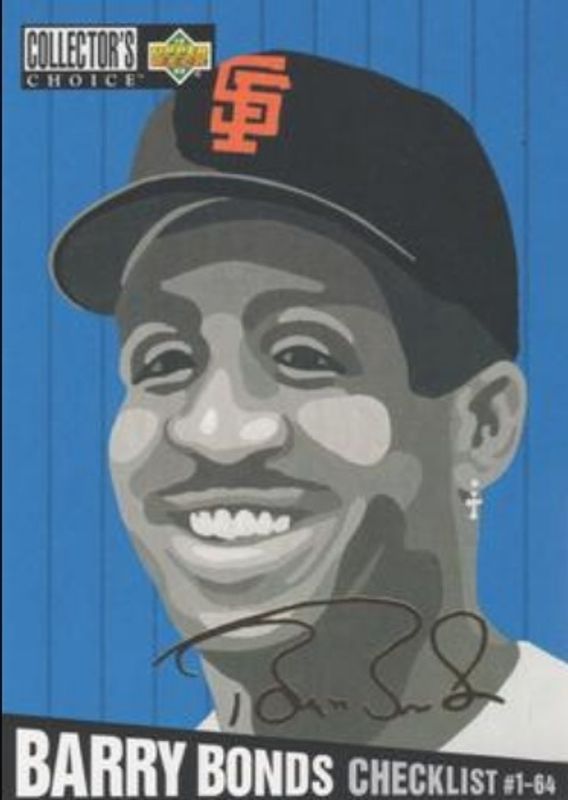 Barry Bonds 1994 Collector's Choice #316 Gold Signatures RAW