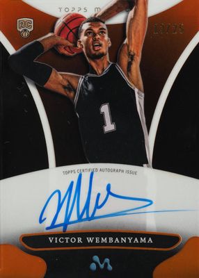 2023 Topps Mercury Victor Wembanyama #WA-8 Autographs - Orange Refractor /25