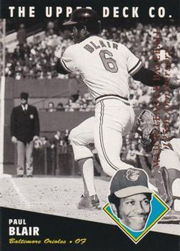Paul Blair 1994 Upper Deck All-Time Heroes #197 125th Anniversary RAW