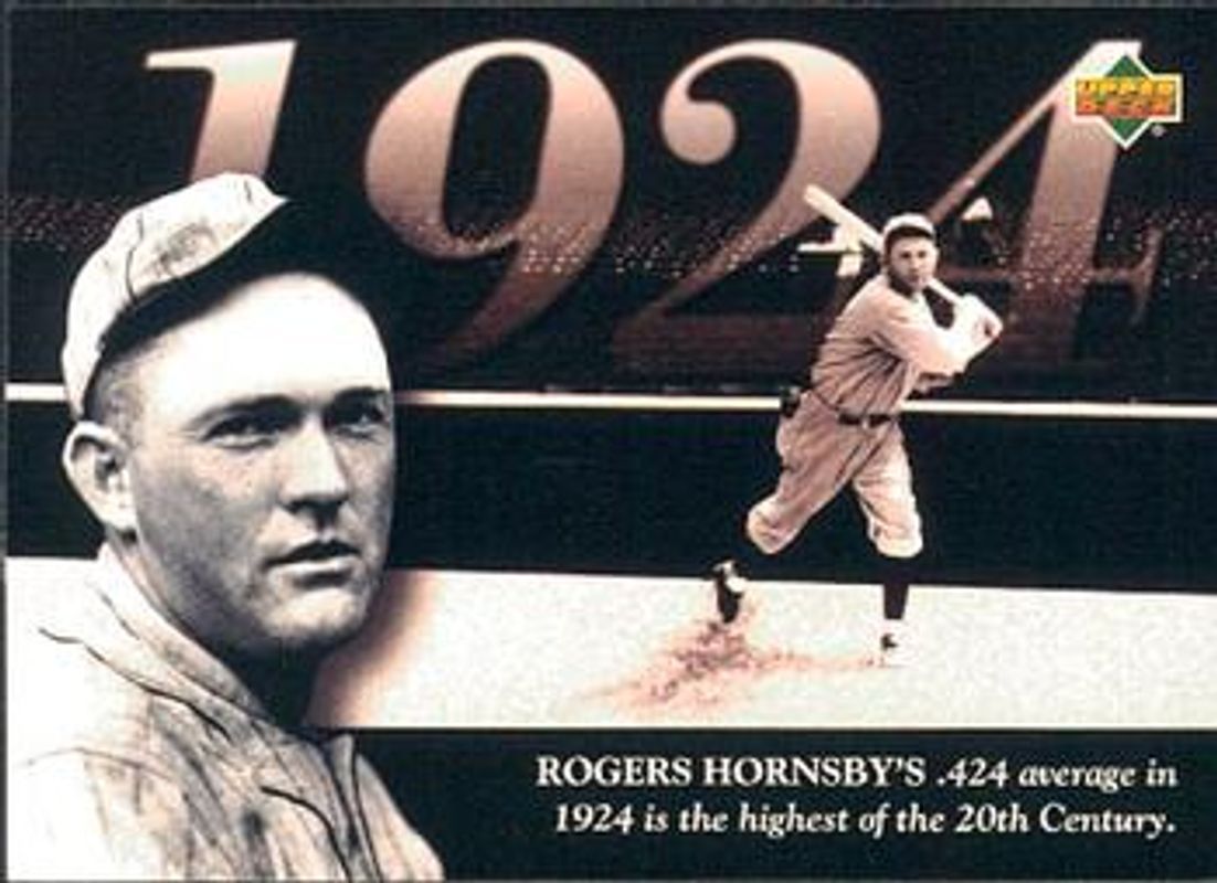 Rogers Hornsby 1994 Upper Deck All-Time Heroes #108 Base RAW