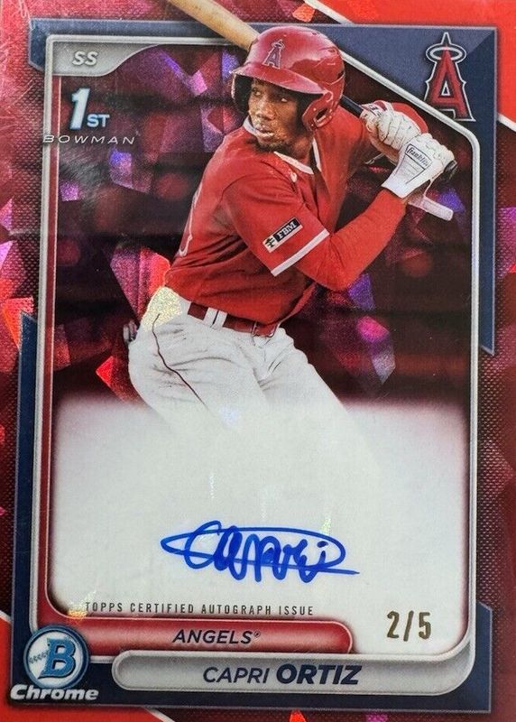 2024 Bowman Sapphire Edition #BSPA-CO Chrome Prospect Auto - Red /5 (1st)