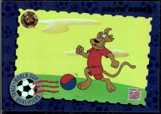 1994 Upper Deck World Cup Toons #Q16 World Cup Final Qualifiers Holograms