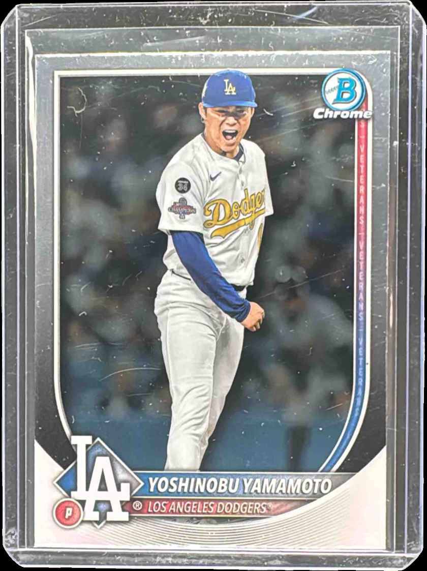 Yoshinobu Yamamoto 2025 Bowman Chrome #76 Base Price Guide