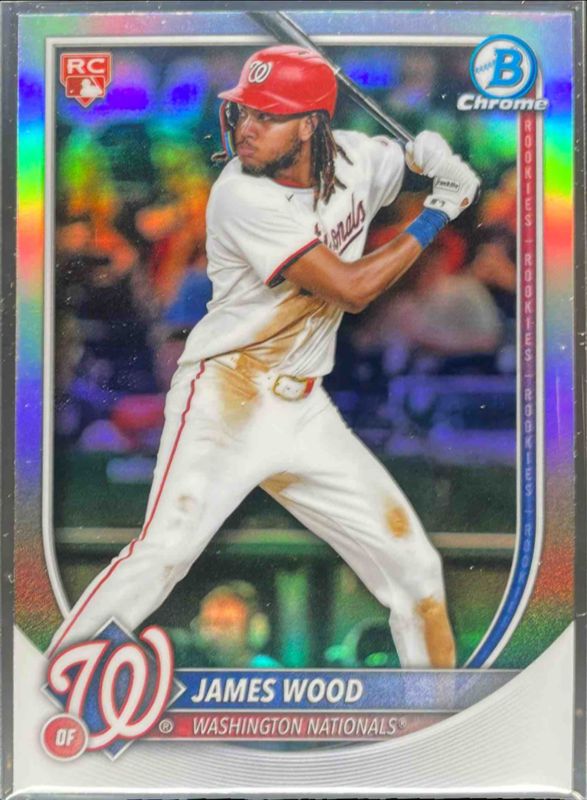 James Wood 2025 Bowman Chrome #29 Base Red RC Variation Rookie RAW