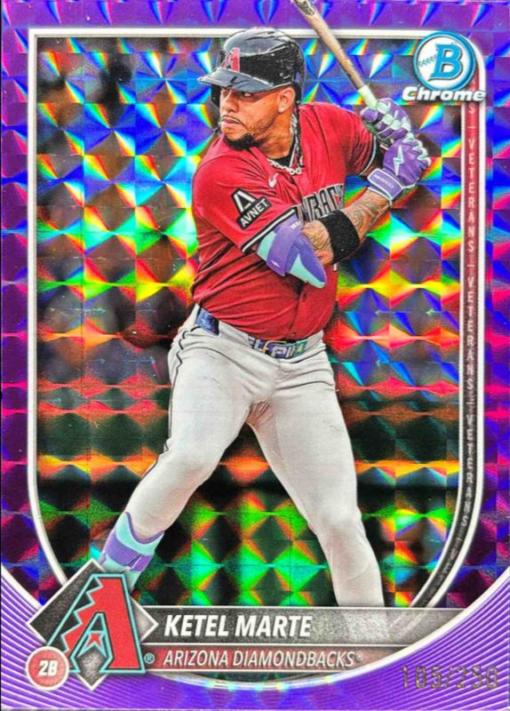 2025 Bowman Chrome #51 Purple Geometric Refractor /250