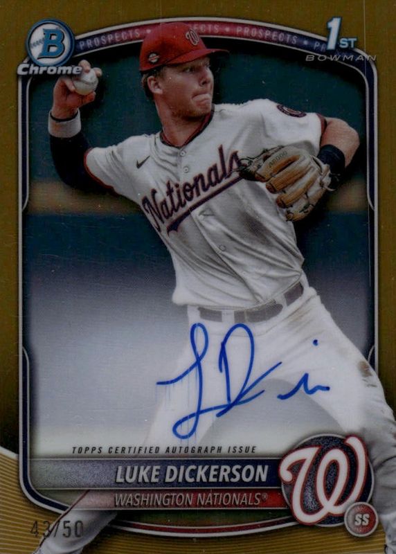 2025 Bowman Chrome #CPA-LDI Prospect Auto - Gold Refractor /50 (1st)