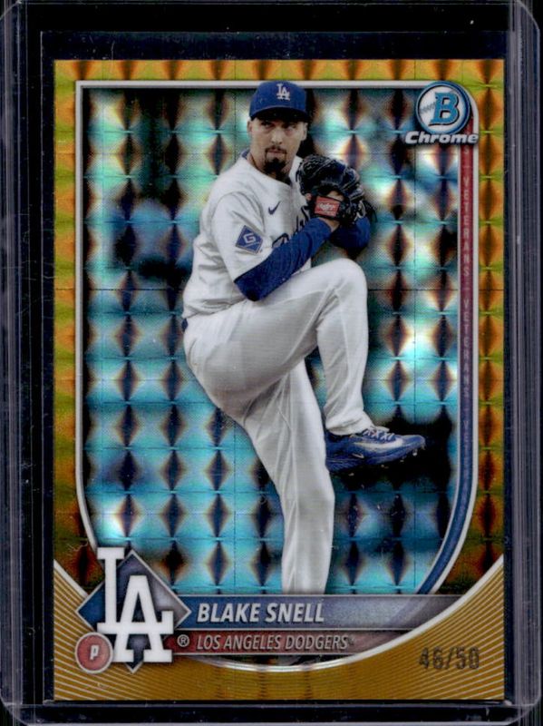 2025 Bowman Chrome #31 Gold Geometric Refractor /50