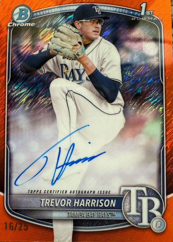 2025 Bowman Chrome #CPA-THA Prospect Auto - Orange Shimmer Refractor /25 (1st)