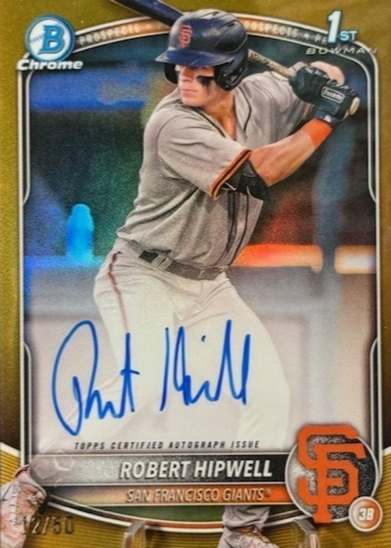 2025 Bowman Chrome #CPA-RH Prospect Auto - Gold Refractor /50 (1st)