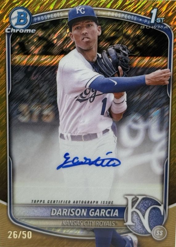 2025 Bowman Chrome #CPA-DG Prospect Auto - Gold Shimmer Refractor /50 (1st)