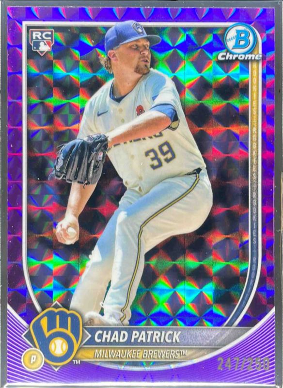 2025 Bowman Chrome #28 Purple Geometric Refractor /250