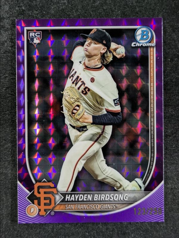 2025 Bowman Chrome #63 Purple Geometric Refractor /250