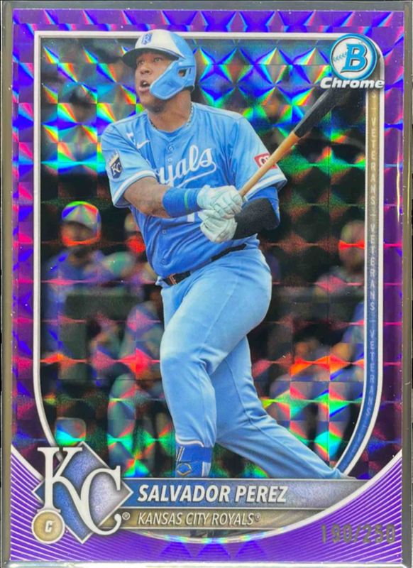 2025 Bowman Chrome #23 Purple Geometric Refractor /250