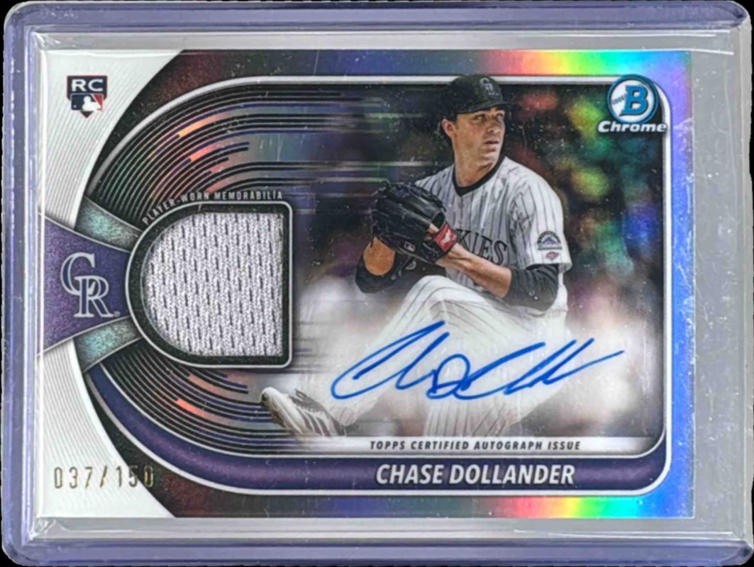 2025 Bowman Chrome #BCAR-CD Chrome Autographs Relic