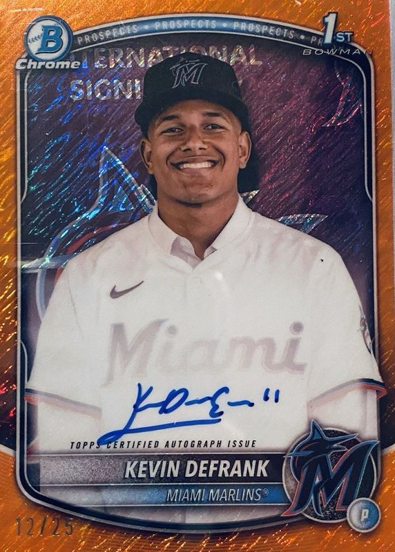2025 Bowman Chrome #CPA-KD Prospect Auto - Orange Shimmer Refractor /25 (1st)
