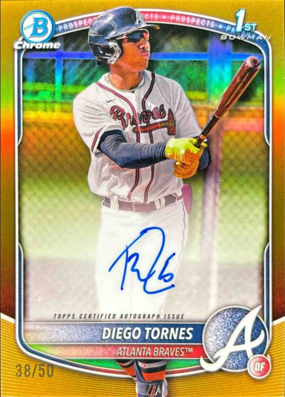 2025 Bowman Chrome #CPA-DT Prospect Auto - Gold Refractor /50 (1st)